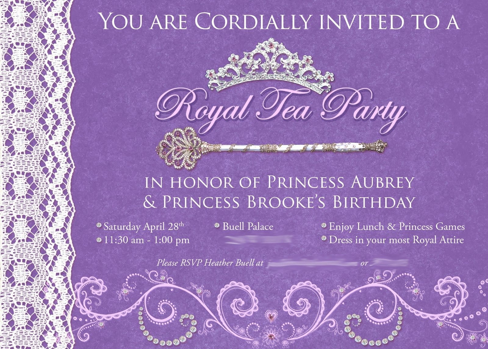 Princess Tea Party Invitations â Gangcraft Net
